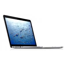 Angled view of 13 inch MacBook Pro with Retina display